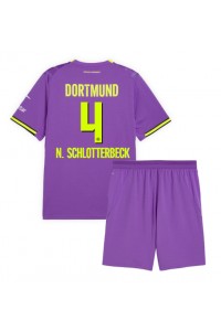 Borussia Dortmund Nico Schlotterbeck #4 Babyklær Tredje Fotballdrakt til barn 2026-27 Korte ermer (+ Korte bukser)